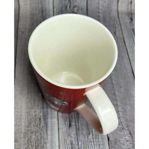 2012 Starbucks Red Holiday Mug 12 Oz With Partridge Design & Bird Logo - Picture 7 of 10